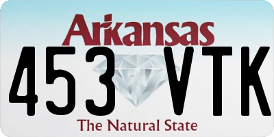 AR license plate 453VTK