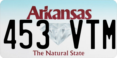 AR license plate 453VTM
