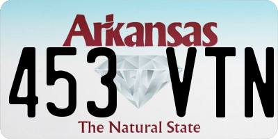 AR license plate 453VTN