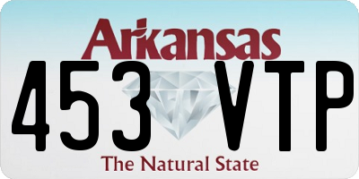 AR license plate 453VTP