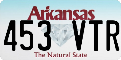 AR license plate 453VTR