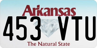 AR license plate 453VTU