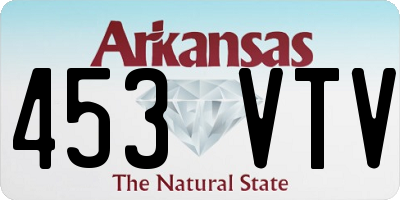 AR license plate 453VTV