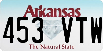 AR license plate 453VTW