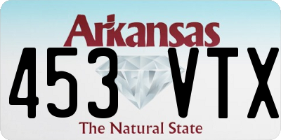 AR license plate 453VTX