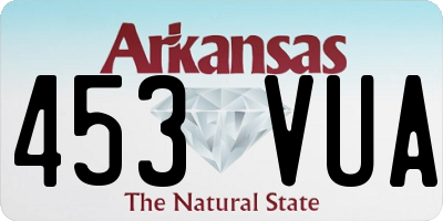 AR license plate 453VUA