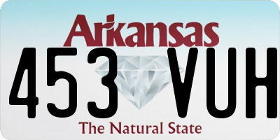 AR license plate 453VUH