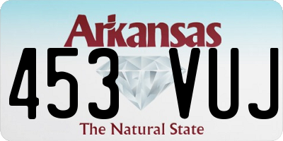 AR license plate 453VUJ