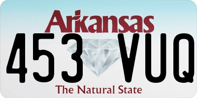AR license plate 453VUQ