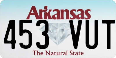 AR license plate 453VUT