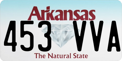 AR license plate 453VVA