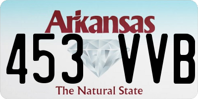 AR license plate 453VVB