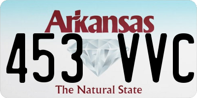 AR license plate 453VVC