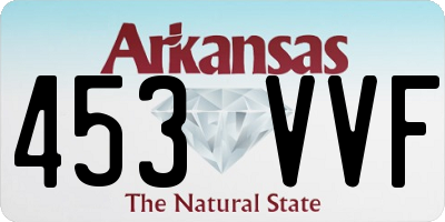 AR license plate 453VVF