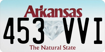 AR license plate 453VVI