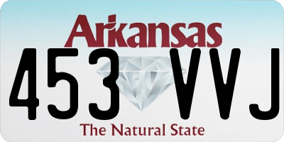 AR license plate 453VVJ