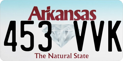 AR license plate 453VVK