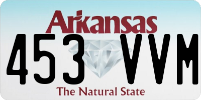 AR license plate 453VVM