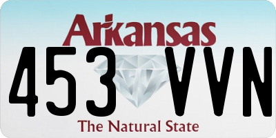 AR license plate 453VVN