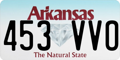 AR license plate 453VVO