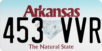 AR license plate 453VVR