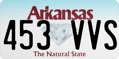AR license plate 453VVS