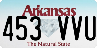 AR license plate 453VVU