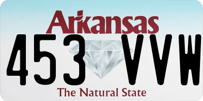 AR license plate 453VVW