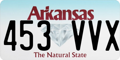 AR license plate 453VVX