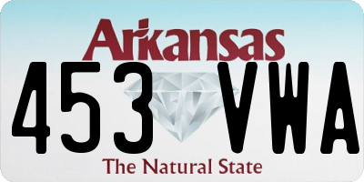 AR license plate 453VWA