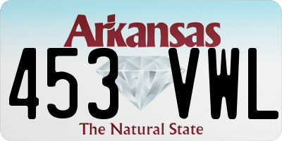 AR license plate 453VWL