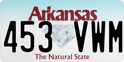 AR license plate 453VWM