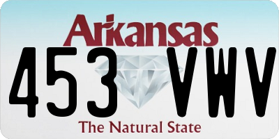 AR license plate 453VWV