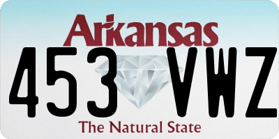 AR license plate 453VWZ