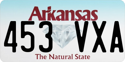 AR license plate 453VXA