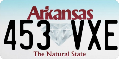 AR license plate 453VXE