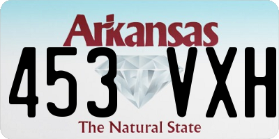 AR license plate 453VXH