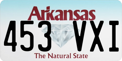 AR license plate 453VXI