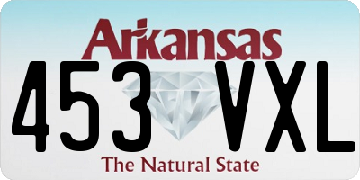 AR license plate 453VXL