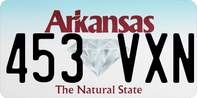 AR license plate 453VXN