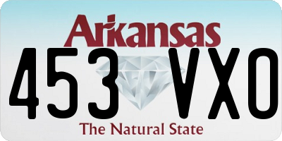 AR license plate 453VXO