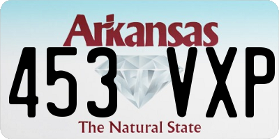 AR license plate 453VXP