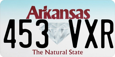 AR license plate 453VXR