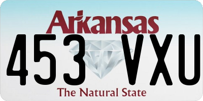 AR license plate 453VXU