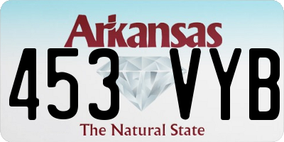 AR license plate 453VYB
