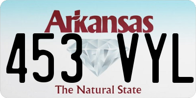 AR license plate 453VYL