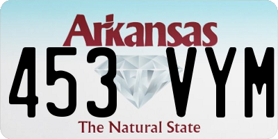 AR license plate 453VYM