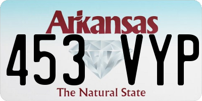 AR license plate 453VYP