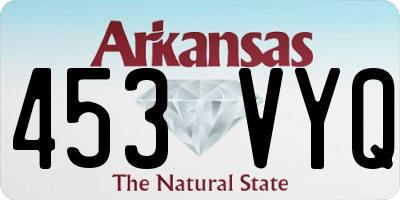 AR license plate 453VYQ