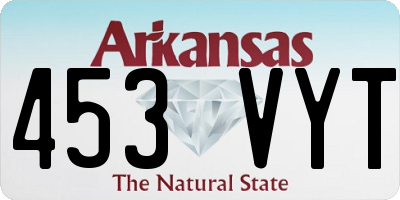 AR license plate 453VYT